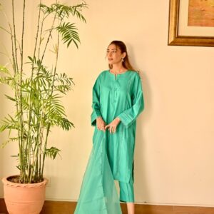 Ocean Mist Lawn Dress