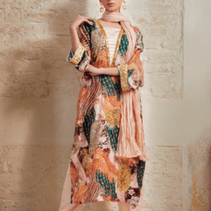 Blooms of Elegance Silk Dress