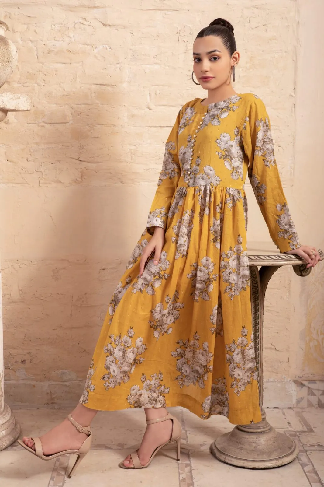 Mustard Blossom Frock - Image 3