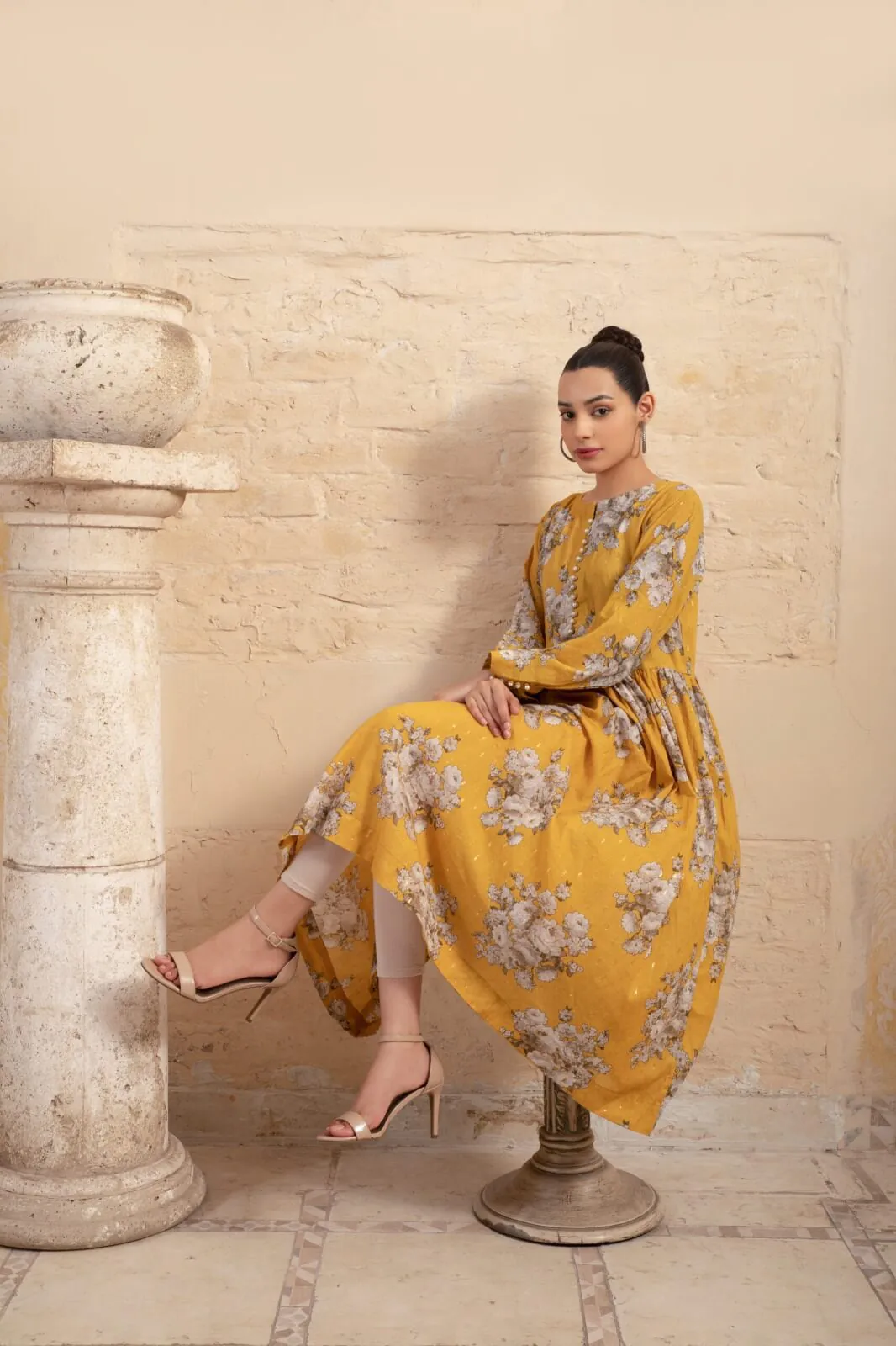 Mustard Blossom Frock - Image 2