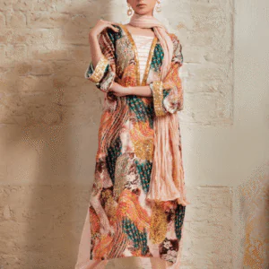 Blooms of Elegance Silk Dress